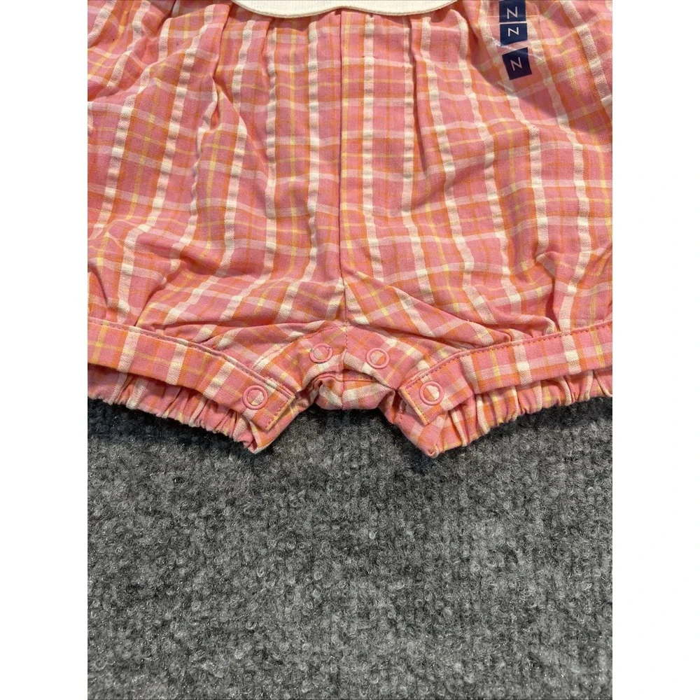 Vtg 90s Gymboree Countryside Bubble Romper NWT Sizing Tape Rainbow Tag Newborn